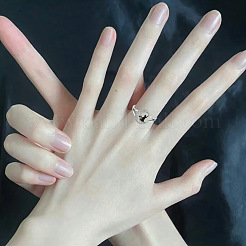 Cat Shape & Moon Alloy Finger Rings&nbsp;FS-WG27026-01
