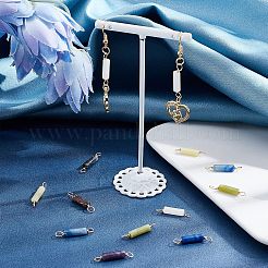 42Pcs 7 Styles Natural Gemstone Copper Wire Connector Charms&nbsp;FIND-FH0004-76
