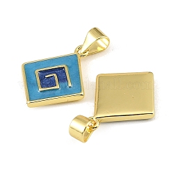 Brass Enamel Pendants&nbsp;KK-CBA9175-24G