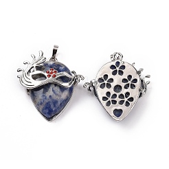 Natural Sodalite Pendants&nbsp;G-P496-02P-01