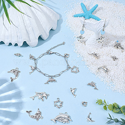 40Pcs 10 Styles Tibetan Style Alloy Pendants&nbsp;FIND-BM0001-08