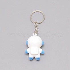 PVC Plastic Keychain&nbsp;KEYC-WH0026-01A