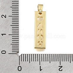 Brass Pendants&nbsp;KK-C263-23A-G