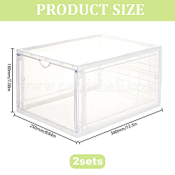 Acrylic Shoes Drawer Boxes&nbsp;CON-WH0112-083