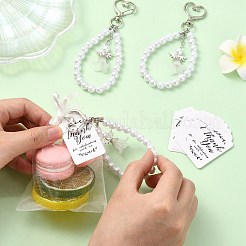 Alloy & Imitated Pearl Acrylic Pendant Decoration&nbsp;HJEW-CJ00089
