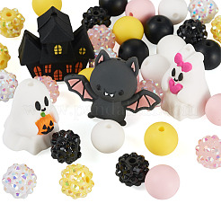 20Pcs 11 Styles Halloween Silicone Beads&nbsp;SIL-TA0003-27