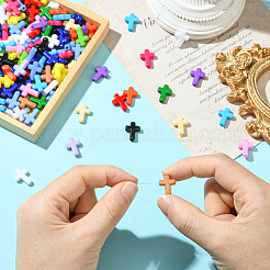 560Pcs 16 Colors Opaque Acrylic Beads&nbsp;SACR-PA0001-01