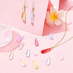 100Pcs Glass Teardrop Pendants&nbsp;GLAA-CJ0002-79
