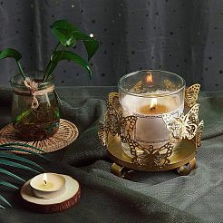 Iron Candle Holder&nbsp;AJEW-WH0019-30