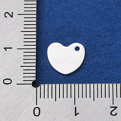 201 Stainless Steel Stamping Blank Tag Pendants&nbsp;STAS-I100-10S