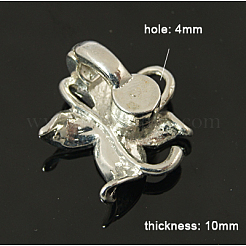 Brass Fold Over Magnetic Clasps&nbsp;X-KK-C2917-N