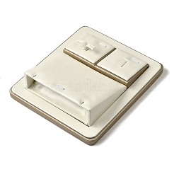 Rectangle Imitation Leather Jewelry Set Display Tray&nbsp;ODIS-K005-05