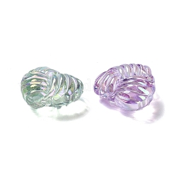 UV Plating Iridescent Acrylic Beads&nbsp;X-OACR-B021-05