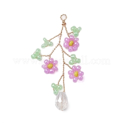 Glass Seed Beads Pendants&nbsp;PALLOY-JF02699