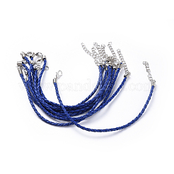 Trendy Braided Imitation Leather Bracelet Making&nbsp;BJEW-S076-007