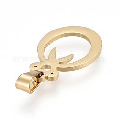 304 Stainless Steel Pendants&nbsp;STAS-G237-15G