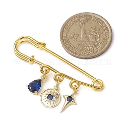 Evil Eye Iron Safety Pin Kilt Pins&nbsp;JEWB-BR00164-02