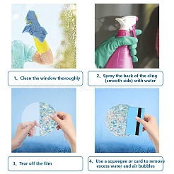 Waterproof PVC Colored Laser Stained Window Film Static Stickers&nbsp;DIY-WH0314-132