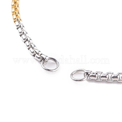304 Stainless Steel Box Chains Slider Bracelet Making&nbsp;AJEW-JB01118-02