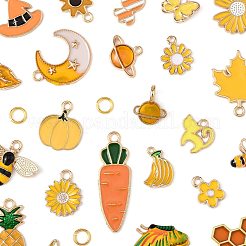 30Pcs Alloy Enamel Pendants&nbsp;FIND-FS0004-48