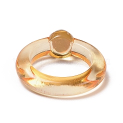 Transparent Acrylic Finger Rings&nbsp;RJEW-T010-07A