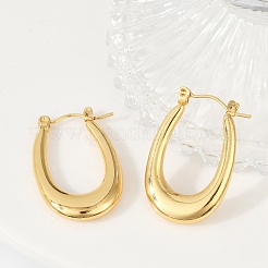 304 Stainless Steel Rhinestone Hoop Earrings for Women&nbsp;EJEW-U046-08B-G
