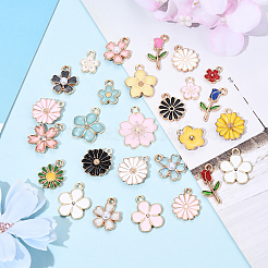 28 Styles Alloy Enamel Charms&nbsp;ENAM-YW0004-84