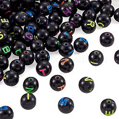 Black Craft Acrylic Beads&nbsp;SACR-TAG0001-02