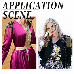 2Pcs Fashionable Tassel Epaulettes&nbsp;AJEW-PH0003-82
