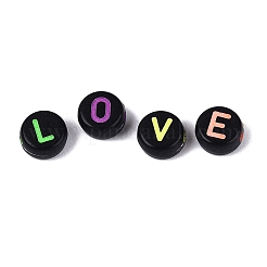 Spray Painted Opaque Acrylic Beads&nbsp;SACR-Q001-05