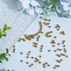 100Pcs 304 Stainless Steel Beads&nbsp;STAS-HY0002-23B