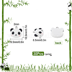 30Pcs Resin Pendants&nbsp;RESI-SC0002-33