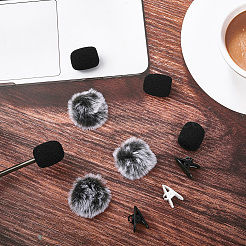 3Pcs Polyester Microphone Pompom Ball Cover&nbsp;AJEW-CN0004-89