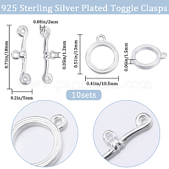10Pcs Eco-friendly Brass Toggle Clasps&nbsp;KK-BBC0009-93