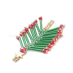 Glass Seed Beaded Christmas Tree Pendants&nbsp;PALLOY-MZ01075
