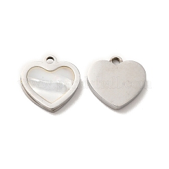 304 Stainless Steel Heart Charms&nbsp;STAS-A080-12P