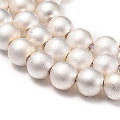 Electroplate Non-magnetic Synthetic Hematite Beads Strands&nbsp;G-I260-10B