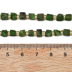 Natural Green Diopside Beads Strands&nbsp;G-P617-A01-01