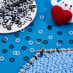 400Pcs 2 Colors Rubber O Ring Connectors&nbsp;FIND-PH0060-15B