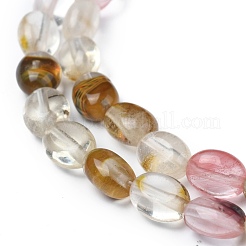 Synthetic Tigerskin Glass Beads Strands&nbsp;G-Z006-A04