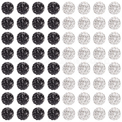 100Pcs 2 Colors Pave Disco Ball Beads&nbsp;RB-TA0001-28