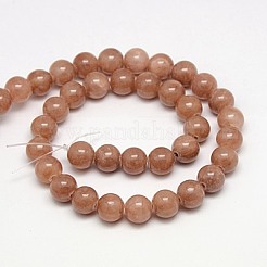 Natural Yellow Jade Beads Strands&nbsp;G-G598-6mm-YXS-27