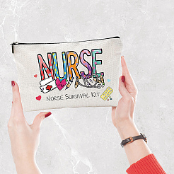 Polycotton Canvas Stroage Bags&nbsp;ABAG-WH0029-056