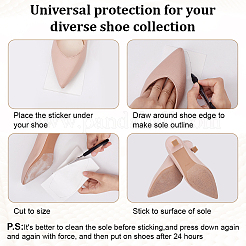 Rubber Self Adhesive Shoes Sole Protector Sticker&nbsp;DIY-WH0504-858B-01