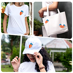 30Pcs Carrot Computerized Embroidery Polyester Iron on/Sew on Patches&nbsp;PATC-BC0001-32