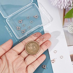10Pcs 925 Sterling Silver Spring Ring Clasps&nbsp;STER-CN0001-22RG