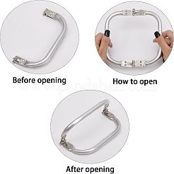 Aluminum Bag Handles&nbsp;FIND-WH0036-03S-01