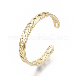 Brass Cuff Finger Rings&nbsp;X-RJEW-N030-006-NF
