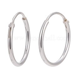925 Sterling Silver Hoop Earring Findings&nbsp;STER-E062-05B-S