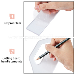 3Pcs 3 Styles Transparent Acrylic Router Templates&nbsp;DIY-DC0002-75